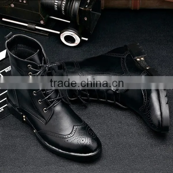 Wholesale top sale fashion leather shoes boots for man SH-629