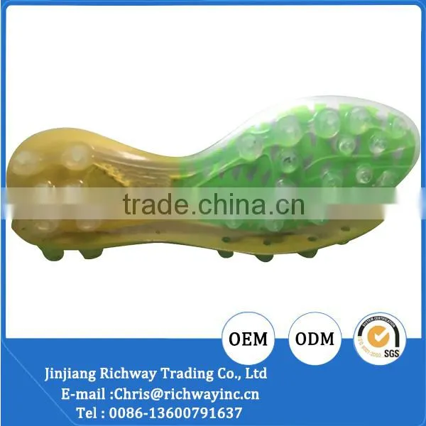 transparent soccer sole sole TPU outsole