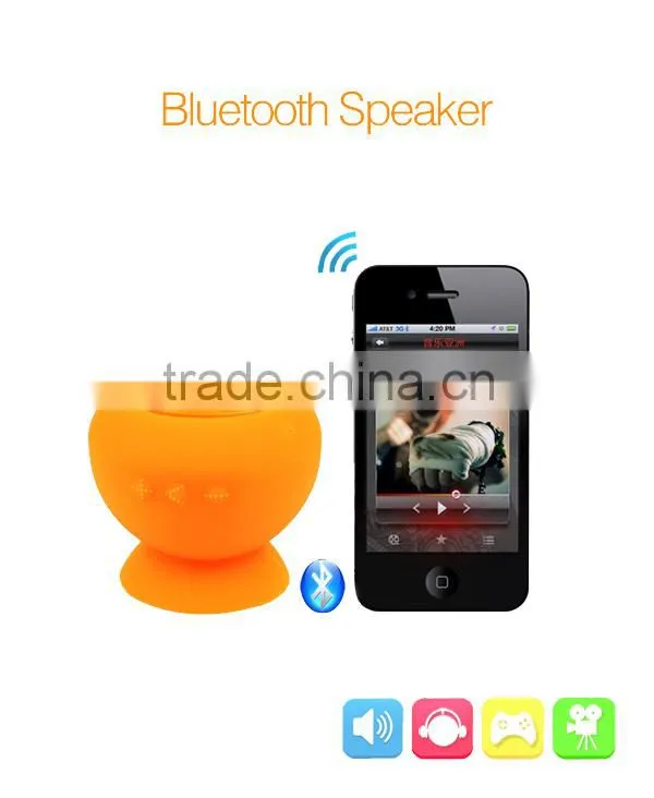 2015 silicone loud voice outdoor waterproof bluetooth speaker