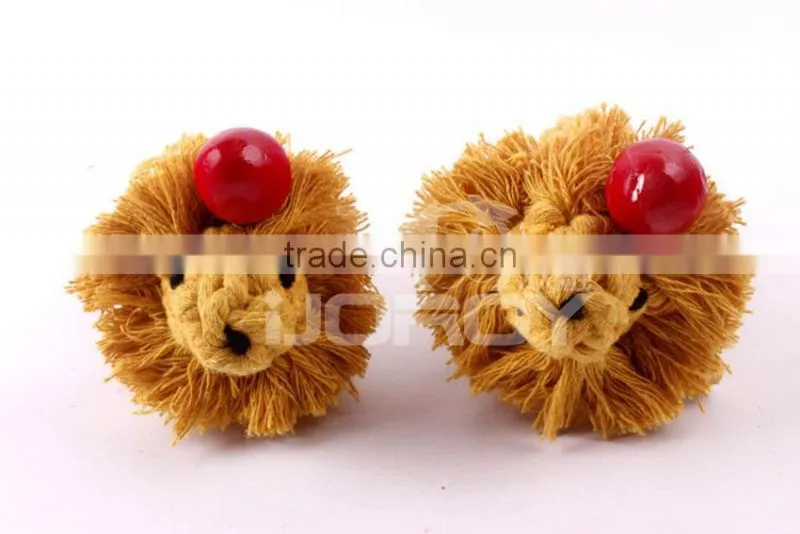 lion animal shape cotton pet toys for dog