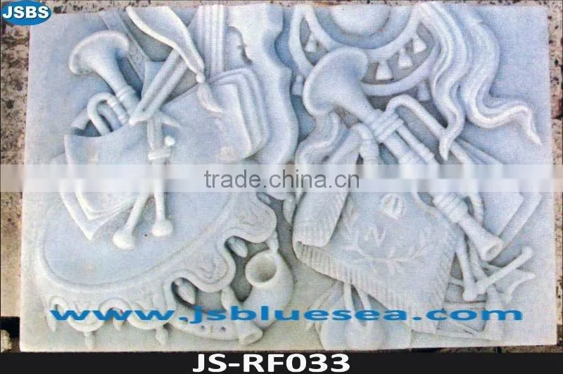 Sunsetred Chrysanthemum Marble Relief