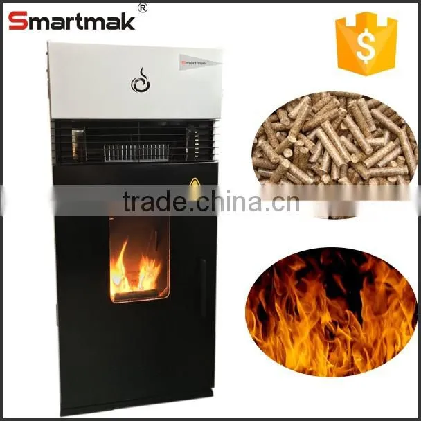 Smartmak modern stainless steel auto feeding pellet stove