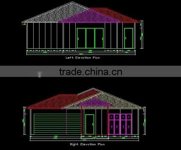 2016 strong cheap foam cement prefabricated house with garage