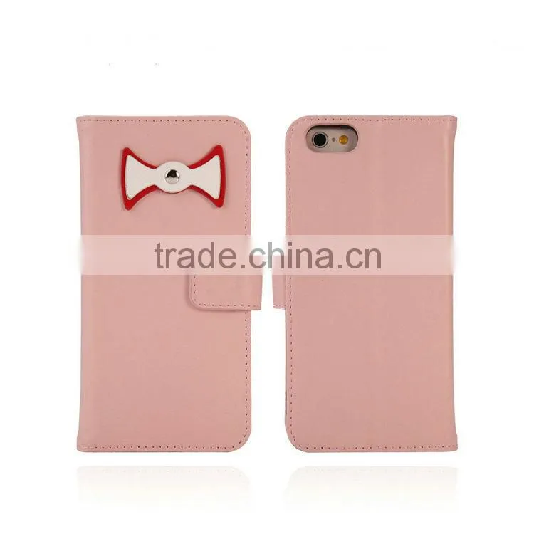 professional cute style leather case case flip cover for iPhone 6