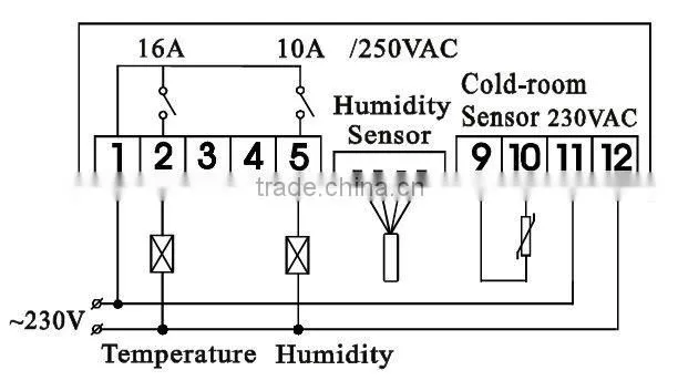 Egg Incubator Digital Temperature Humidity Controller for Temperature Humidity Chamber SF-469B