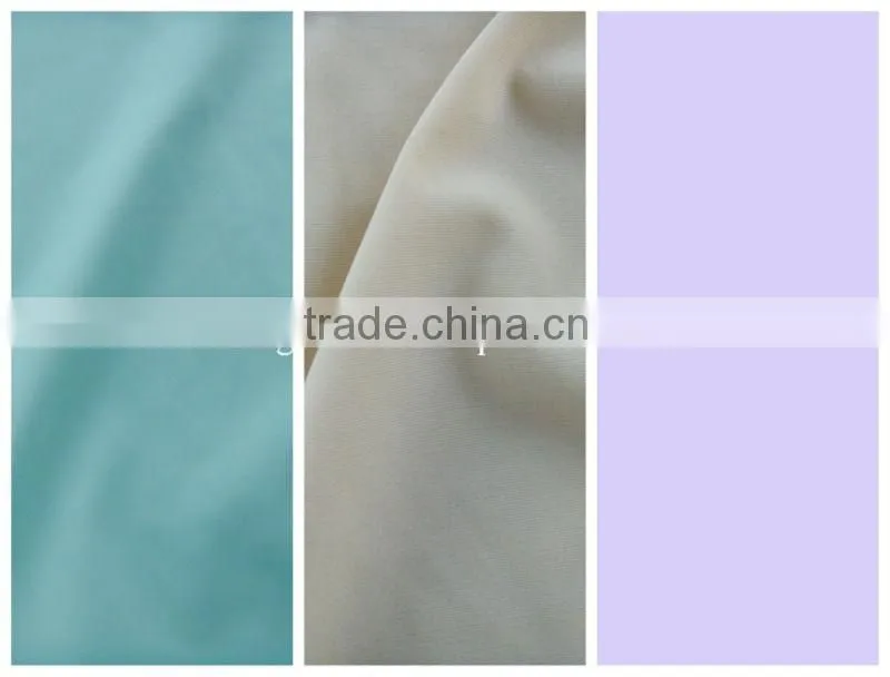 Light Green Solid Nylon Lycra knitting tricot fabric for swimwear