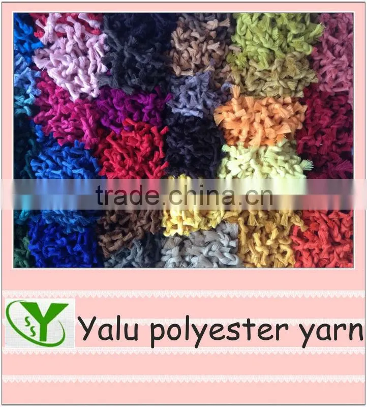 raw yellow polyester yarn virgin