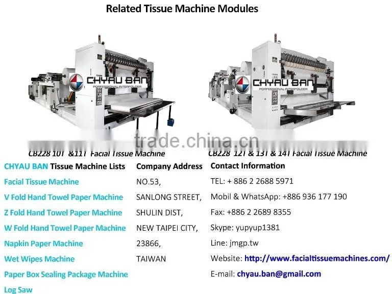Automatic Packing Box Gluing Facial Tissue Paper Machinery Line