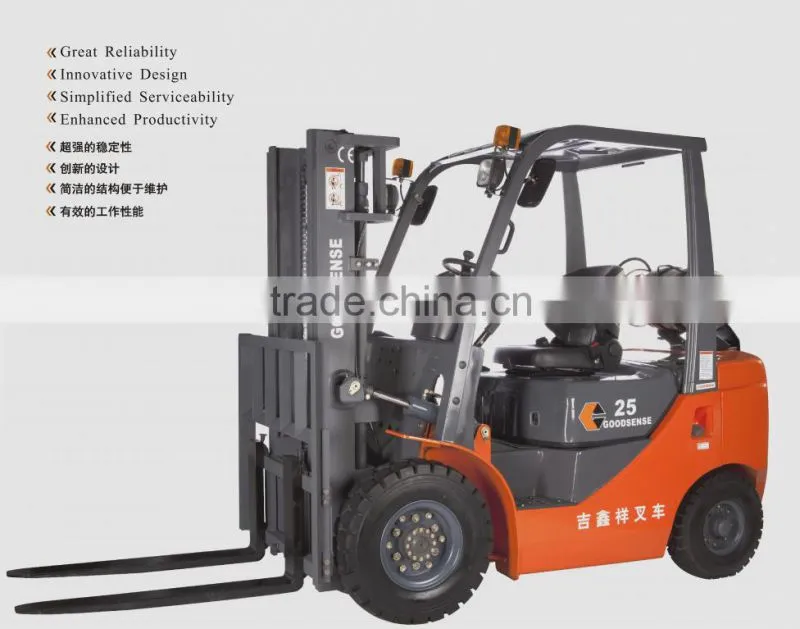Made in China Features of Goodsense brand Gasoline Forklift Trucks for sale