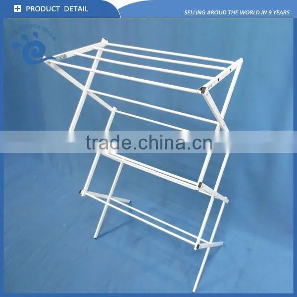 Foldable Clothing Rack Supplier RS43B014 72.5*36*109cm Powder Coated Steel Crossed Clothes Airer