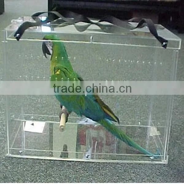 Clear acrylic bird house & feeder