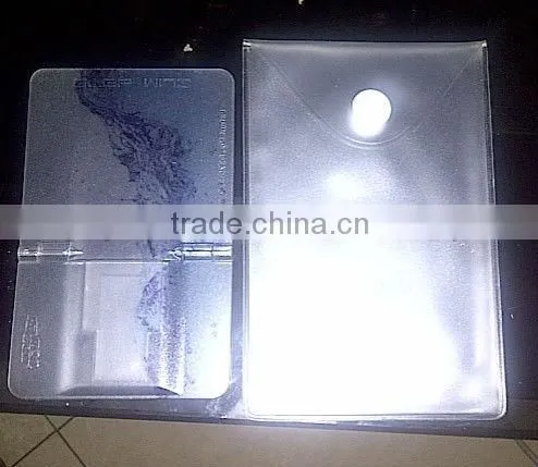 full capacity transparent plastic credit card 16GB USB Flash 2.0 Memory Stick Drive