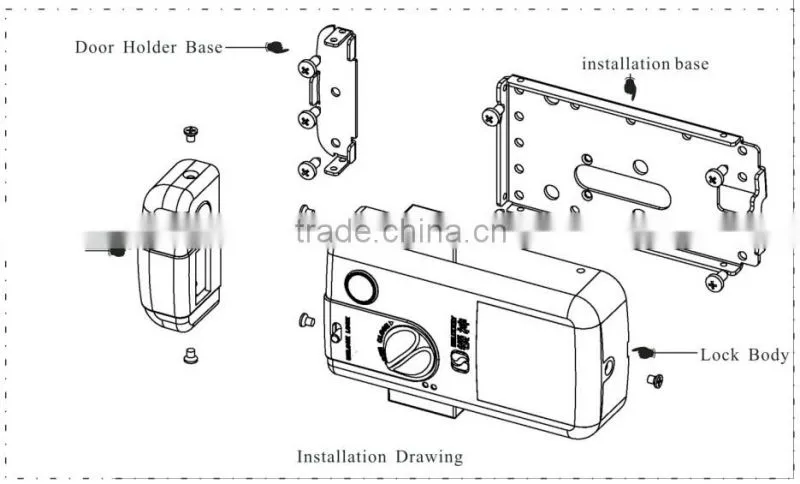 New Product, Hidden Door Lock, Without Cylinder