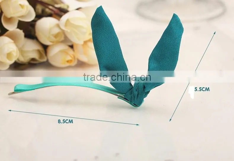 Latest new fashion adorable youthful vigour bunny ear hairpin