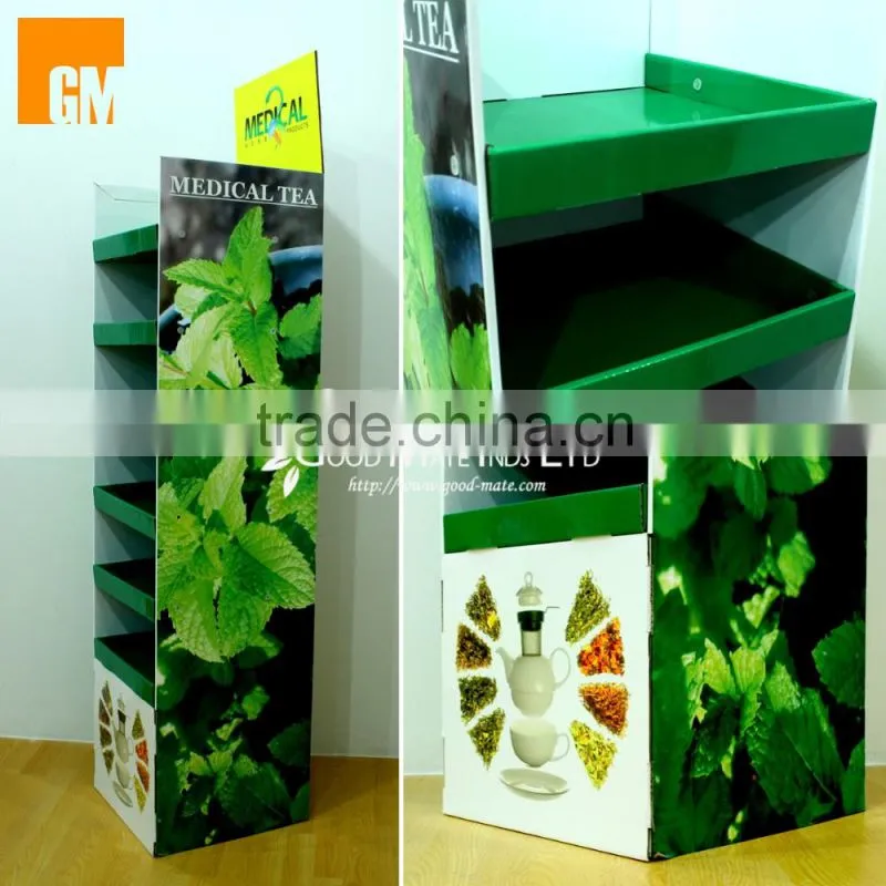 Healthcare product promotion corrugated cardboard displays
