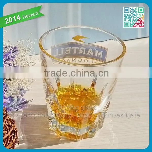 Best glassware brands Cognac glass drinking tumbler glass lead free crystal whisky glass with Cognac brand logo