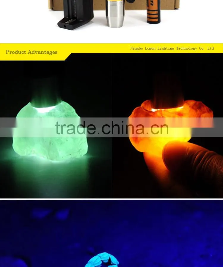 Three Light Source Stainless Steel Jade Distinguishing Customized Manufacturer Flashlight