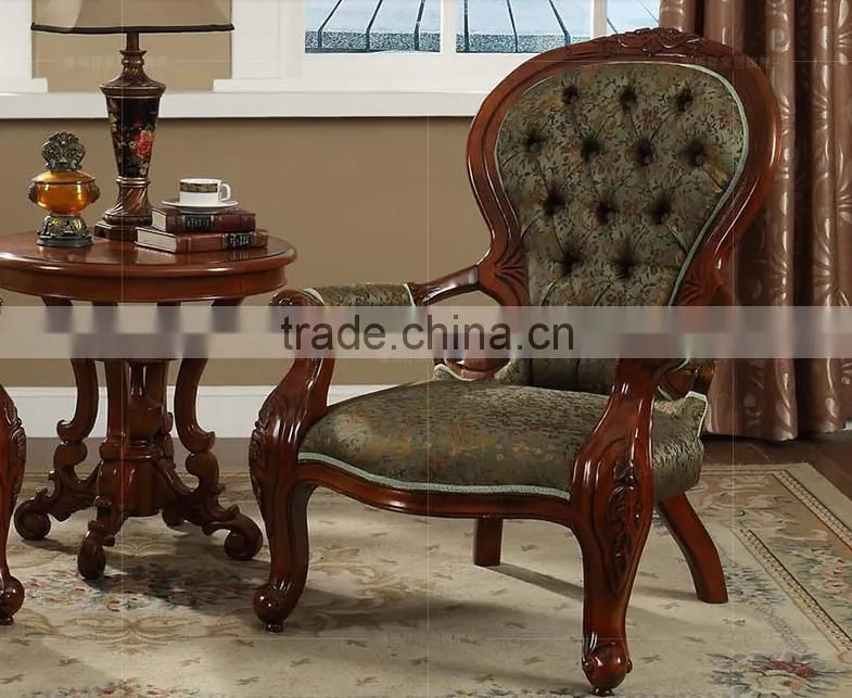 Classic style leisure chairs and table set for balcony and bedroom furniture W-205