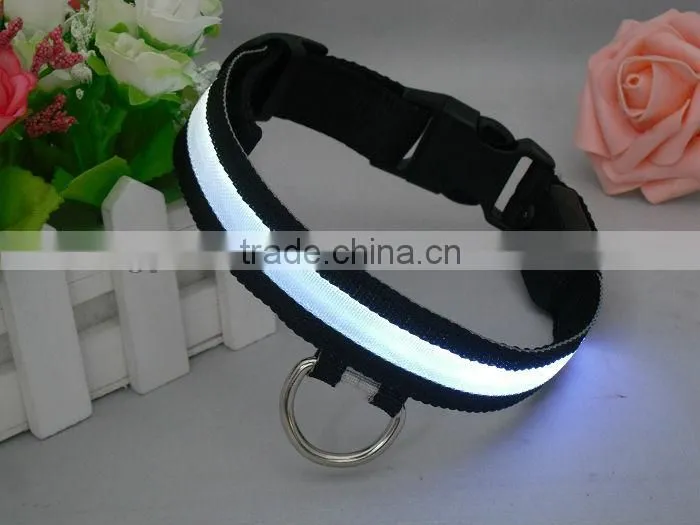 First class flashing LED dog collar