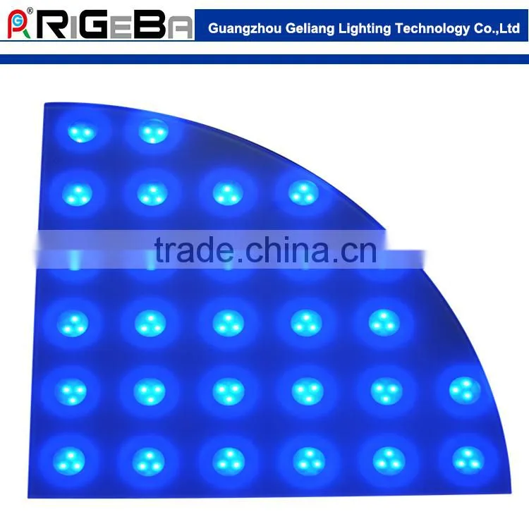 2015 newest sector round shape digital charming led dance floor