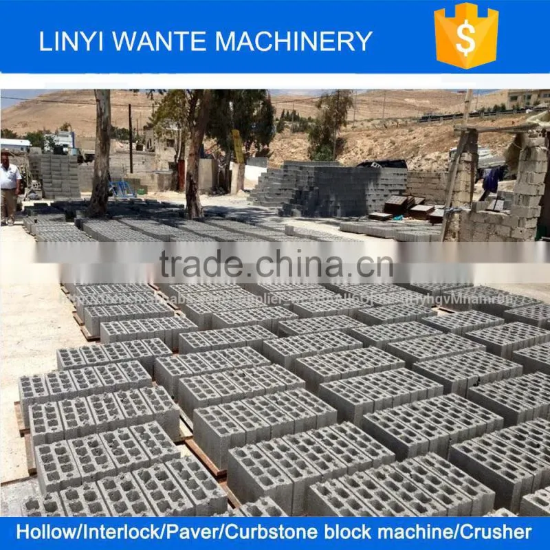 Linyi Wante Machinery egg laying mobile manual brick making machine for sale QT 40-3B