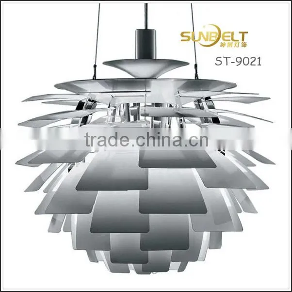 ST-9021 Sunbelt modern Artichoke lamp, Aluminium Pinecone lamp, PH Artichoke Lamp, best modern lamp supplier in Zhongshan.