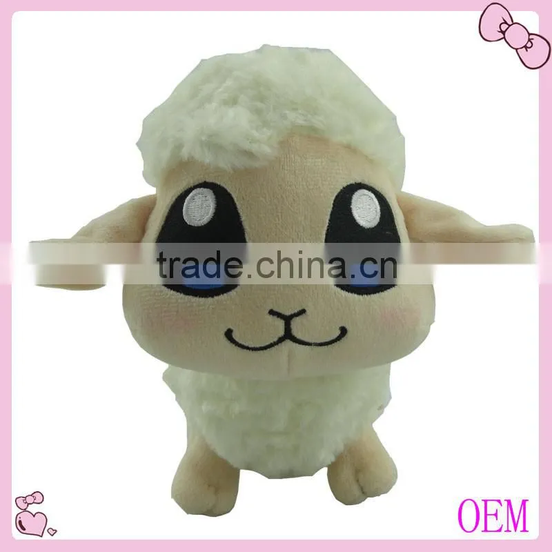 Custom design white plush stuffed toy sheep