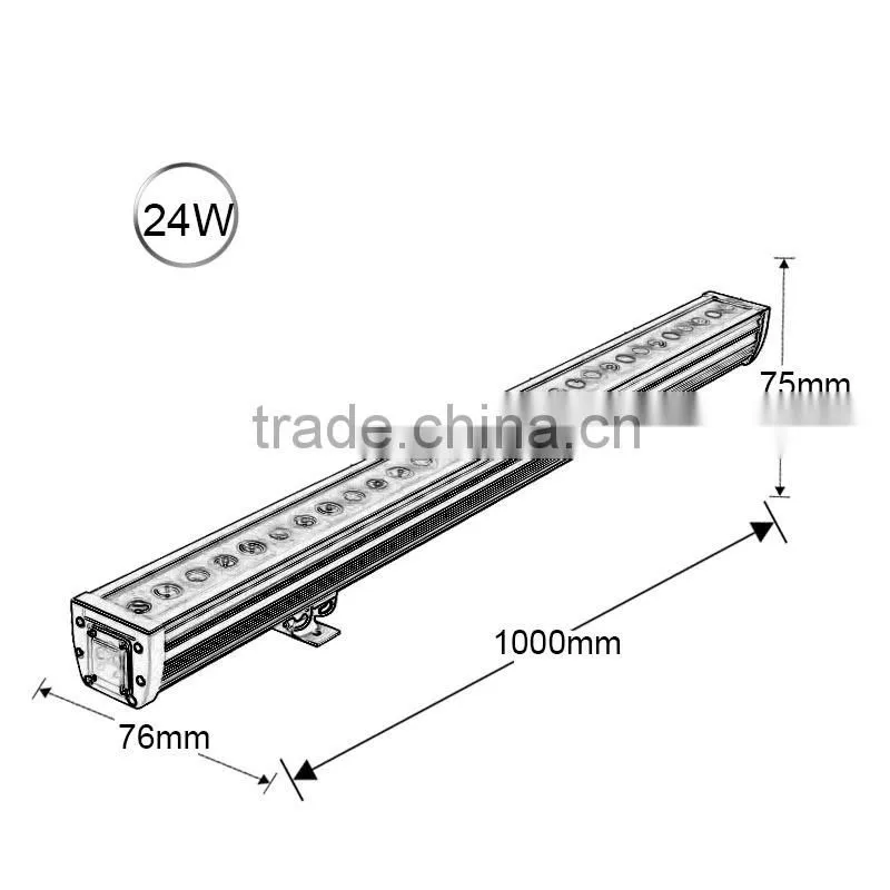outdoor ip65 dmx rgb remote controll led wall washer light with CE ROHS