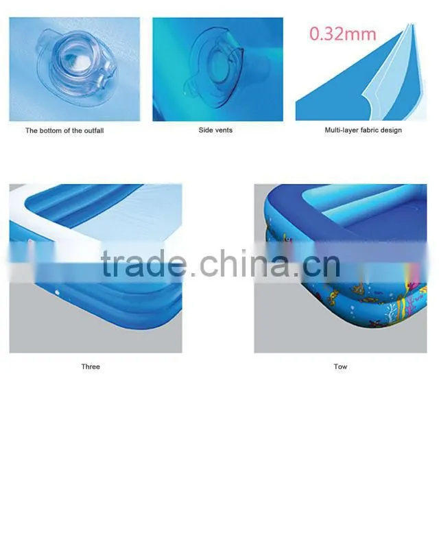hot sea world inflatable Swimming Pool for toddlers heavy-duty