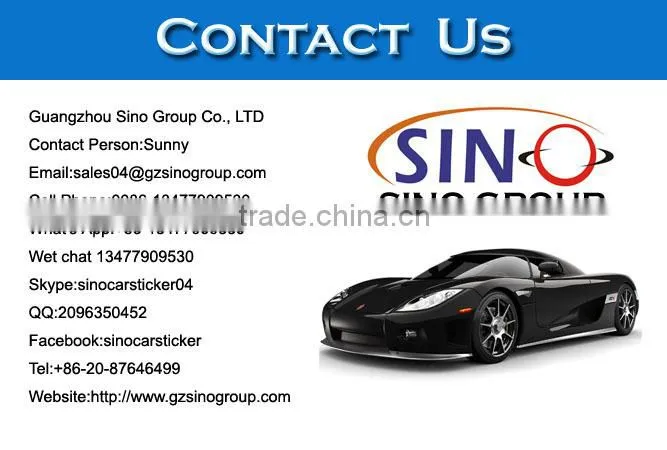 SINO Luminescent Vinyl Film Glow In The Dark Car Sticker