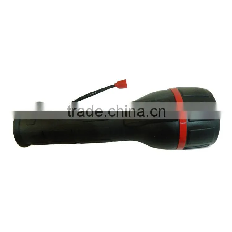 Hot sales dry battery rubber flash torch for boat
