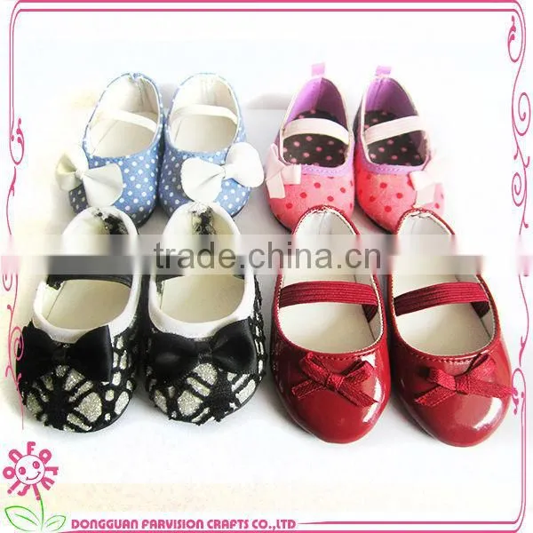 Free Samples Doll shoes 15/12/18 inch PU doll shoes in stock