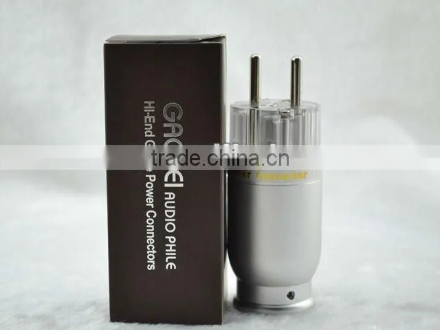 Gaofei E50TJ Rhodium Plated Hi-End Schuko AC Plug