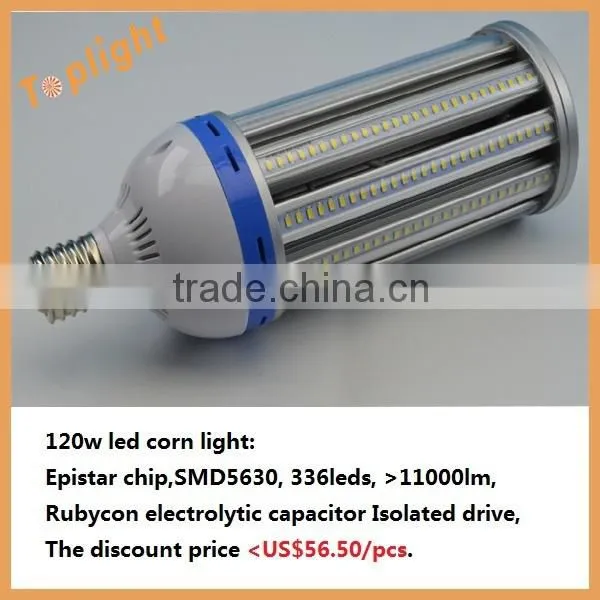 2016 newest design E27 E39 E40 high power LED bulb light Aluminum Alloy 80W 100W 120W LED corn light bulb 360 degree