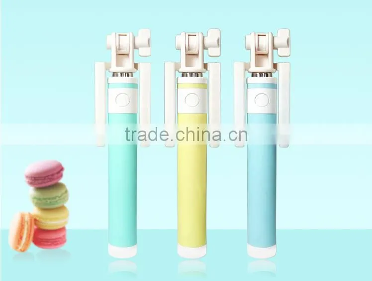 2015 Selfie Stick Extendable Monopod Selfie-Stick With Shutter Button