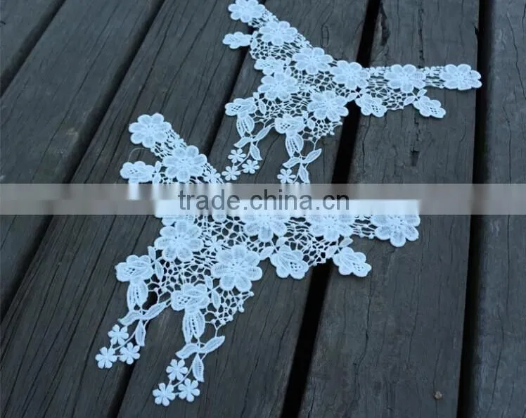 Good Quality Milk Protein Fiber Water-soluable Embroidered Lace Collar