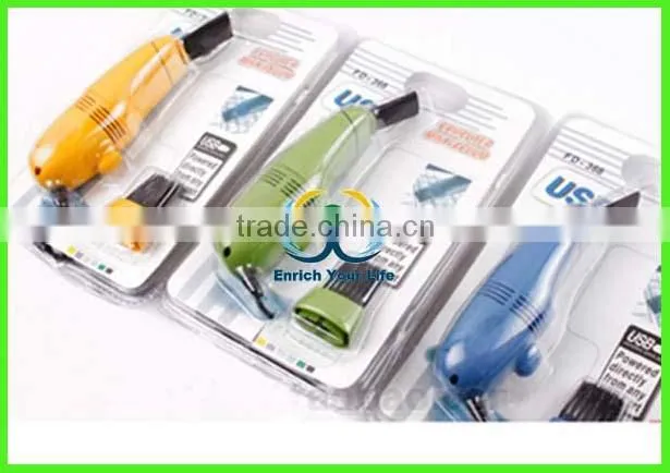 Black Plastic Housing USB Mini Vacuum Cleaner for PC Laptop Keyboard