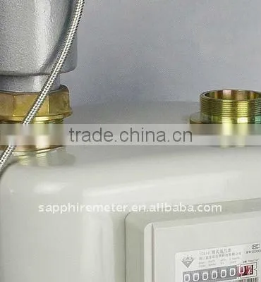 ICG40S Sapphire Diaphragm Industrial Steel Case IC card prepaid intelligent Gas Meter