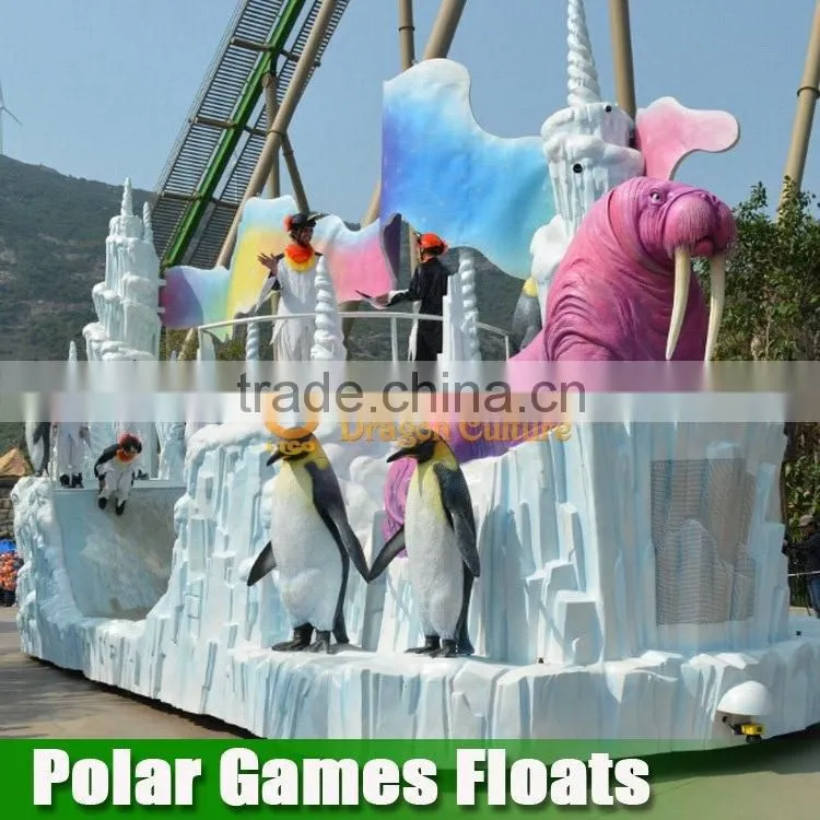 Sea Horse Floats Going to the Street