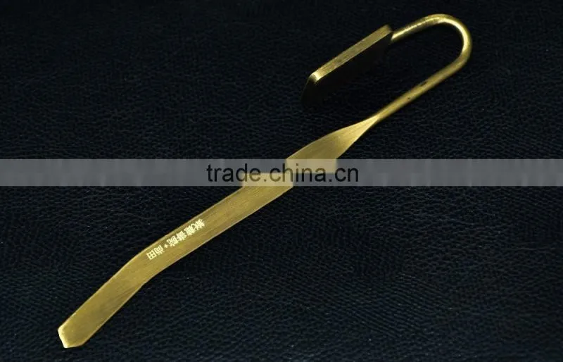 promotional metal bookmarks with custom logo for library