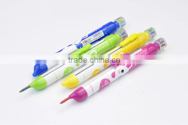 Wax color pencil, multi color pencil, wax color crayon