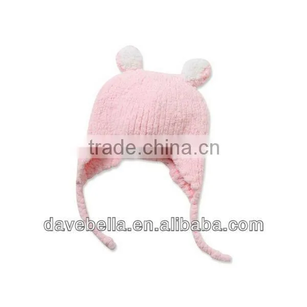 DB315-N dave bella autumn winter baby hat caps newborn hat baby earflat caps