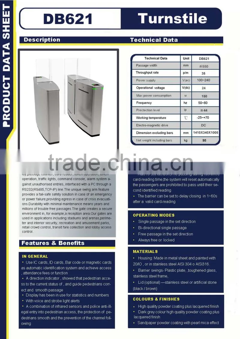 intelligent sliding turnstile/automatic sliding gate opener