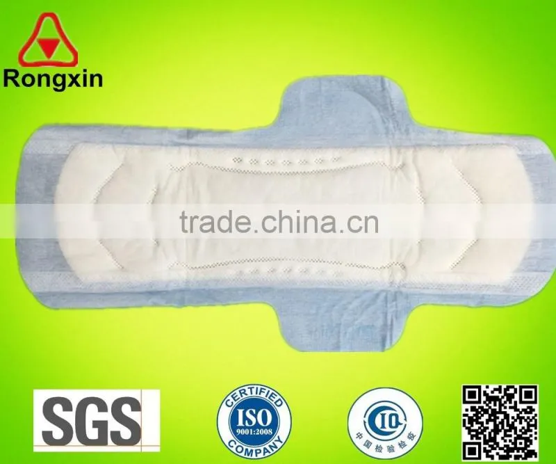 pulp disposable lady sanitary napkins with wings