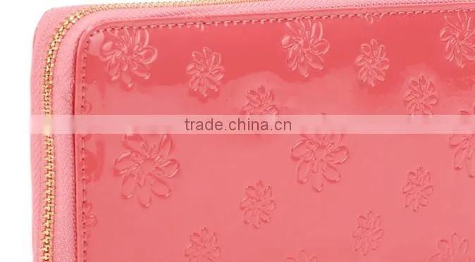 2015 Customized fashion design exquisite leather women wallet