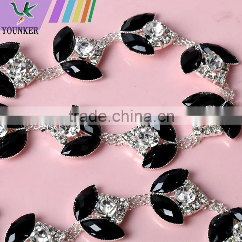 Bling Bling Fashion latest Fancy Rhinestone Cup Chian For Garments,bags,shoes decorations YSC11