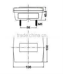 12V 100% Waterproof LED Trailer Lamp Kits