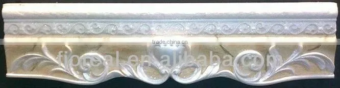 Fujian manufacture supplier handcraft matching wall ceramic resin border tile