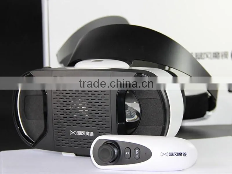 baofeng 4.0Virtual Reality 3D glasses a black helmet VR goggles for 4.7-5.5 inch Smartphones With Remote Control