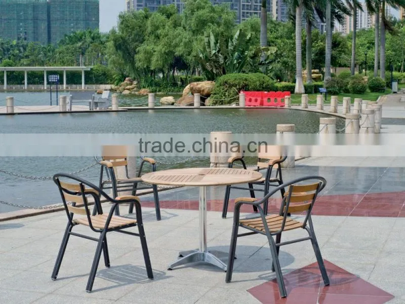 Chinese furniture aluminum colorful dining restaurant set YC001A YT31A